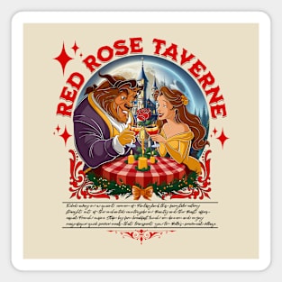 Red Rose Taverne Food and Drink Beauty and Beast Style Magnet